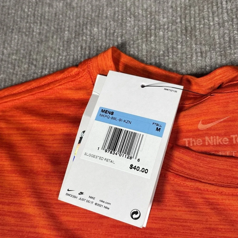Nike Cleveland Browns‎ T Shirt Mens M Short Sleeve Orange Dri Fit Logo NFL NWT